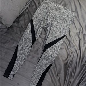 FOREVER 21 Black and Grey Mesh Leggings